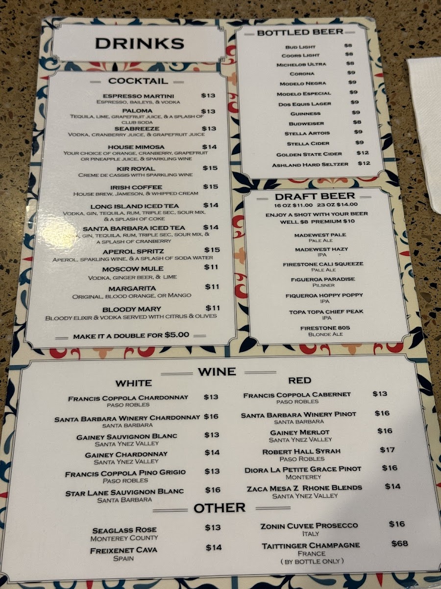Menu Costa Terraza Restaurant & Tapas Bar-3