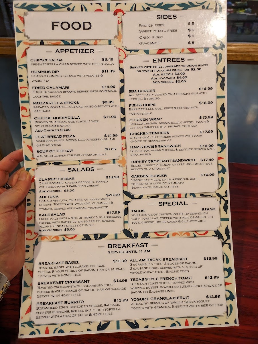 Menu Costa Terraza Restaurant & Tapas Bar-5