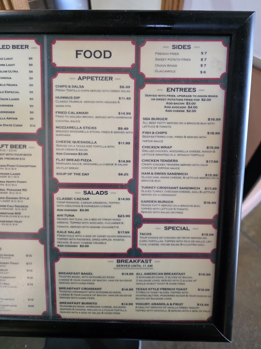Menu Costa Terraza Restaurant & Tapas Bar-7