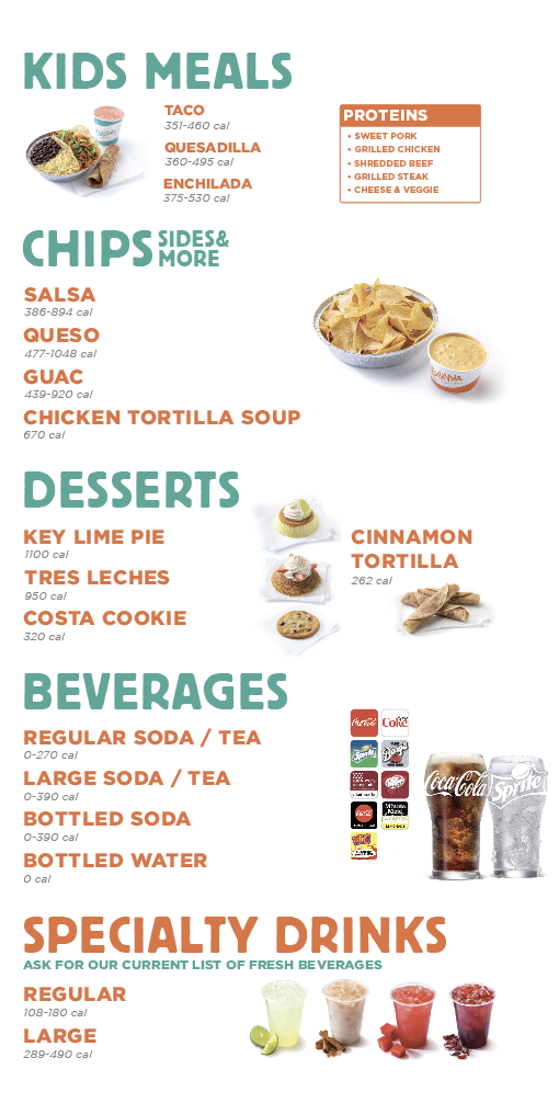 Menu Costa Vida Fresh Mexican Grill-2