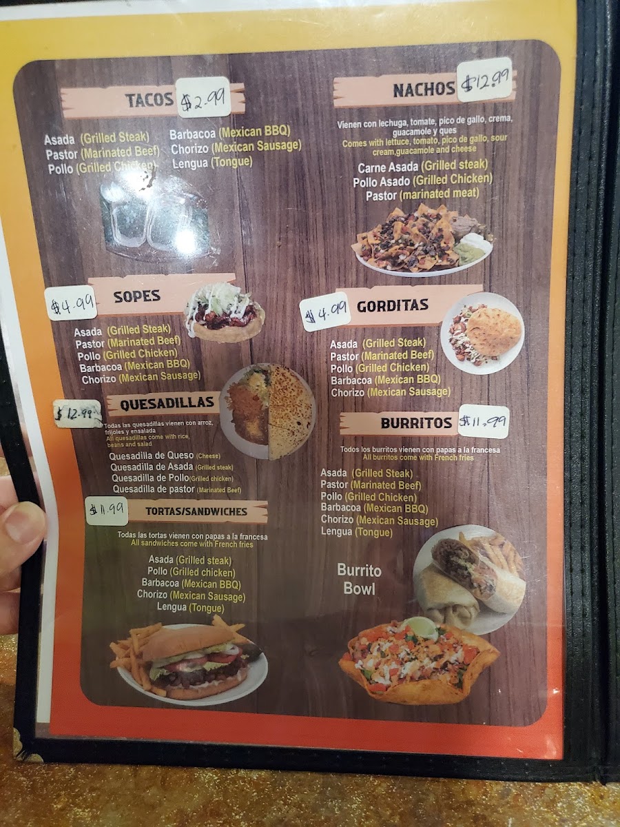 Menu Costilla Grill Mexican Restaurant-1