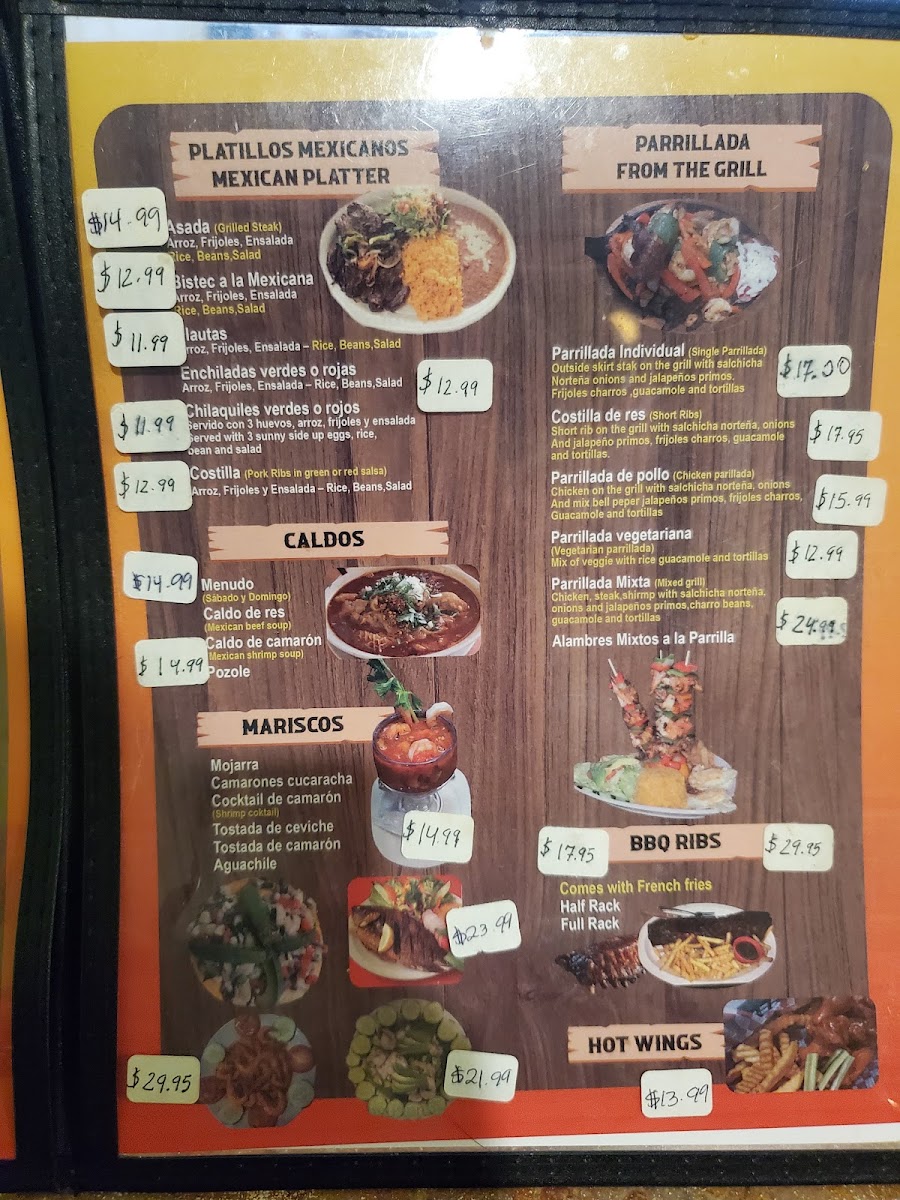 Menu Costilla Grill Mexican Restaurant-4