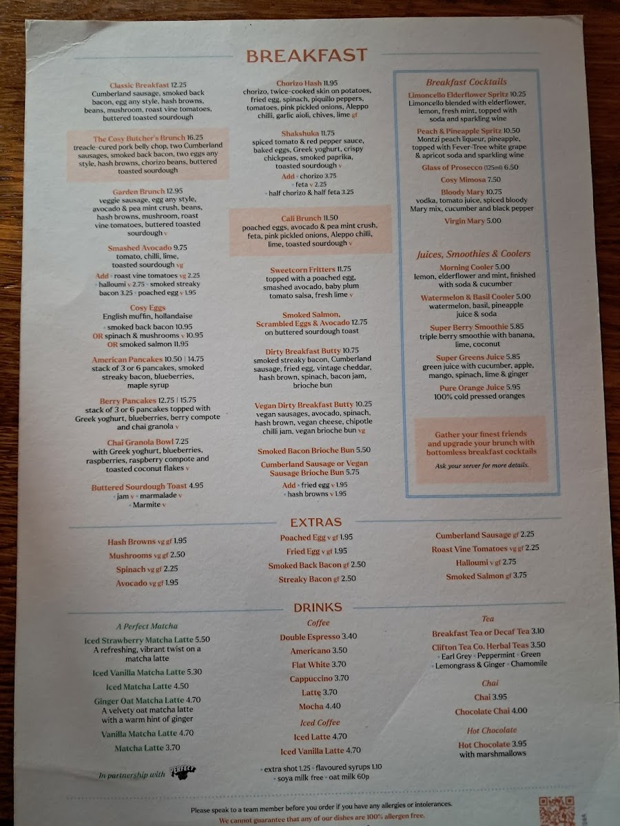 Menu Cosy Club-2