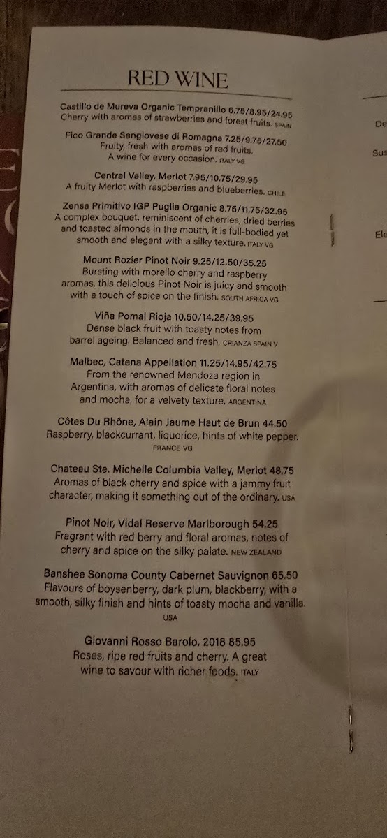 Menu Cosy Club-9