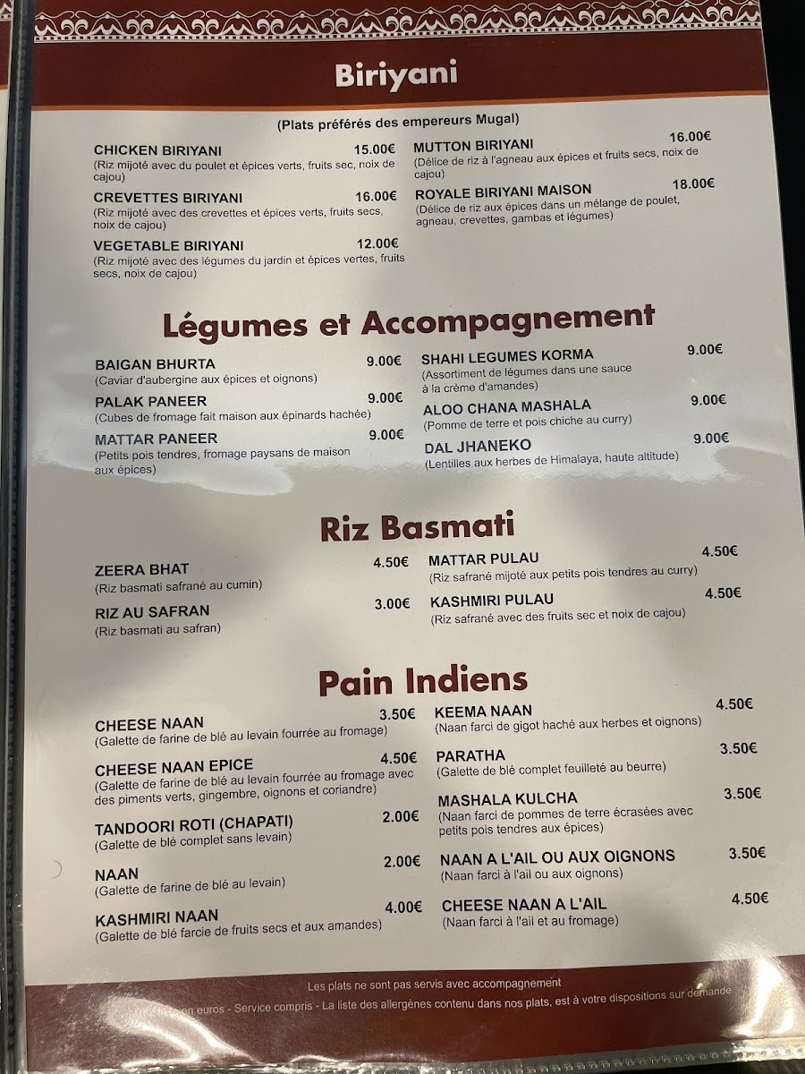 Menu Côté Népal-2