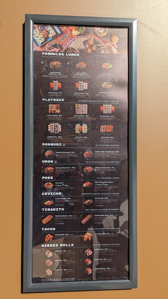 Menu Côté Sushi Lyon Ampère-7