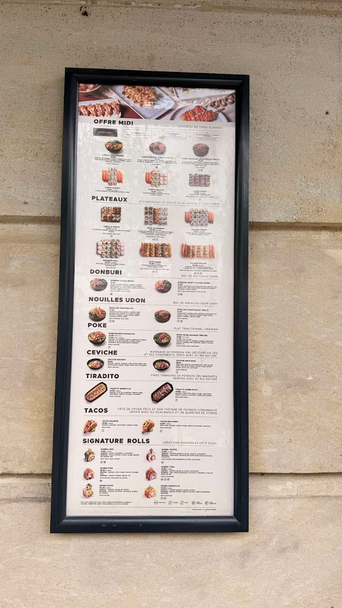 Menu Côté Sushi Reims-1