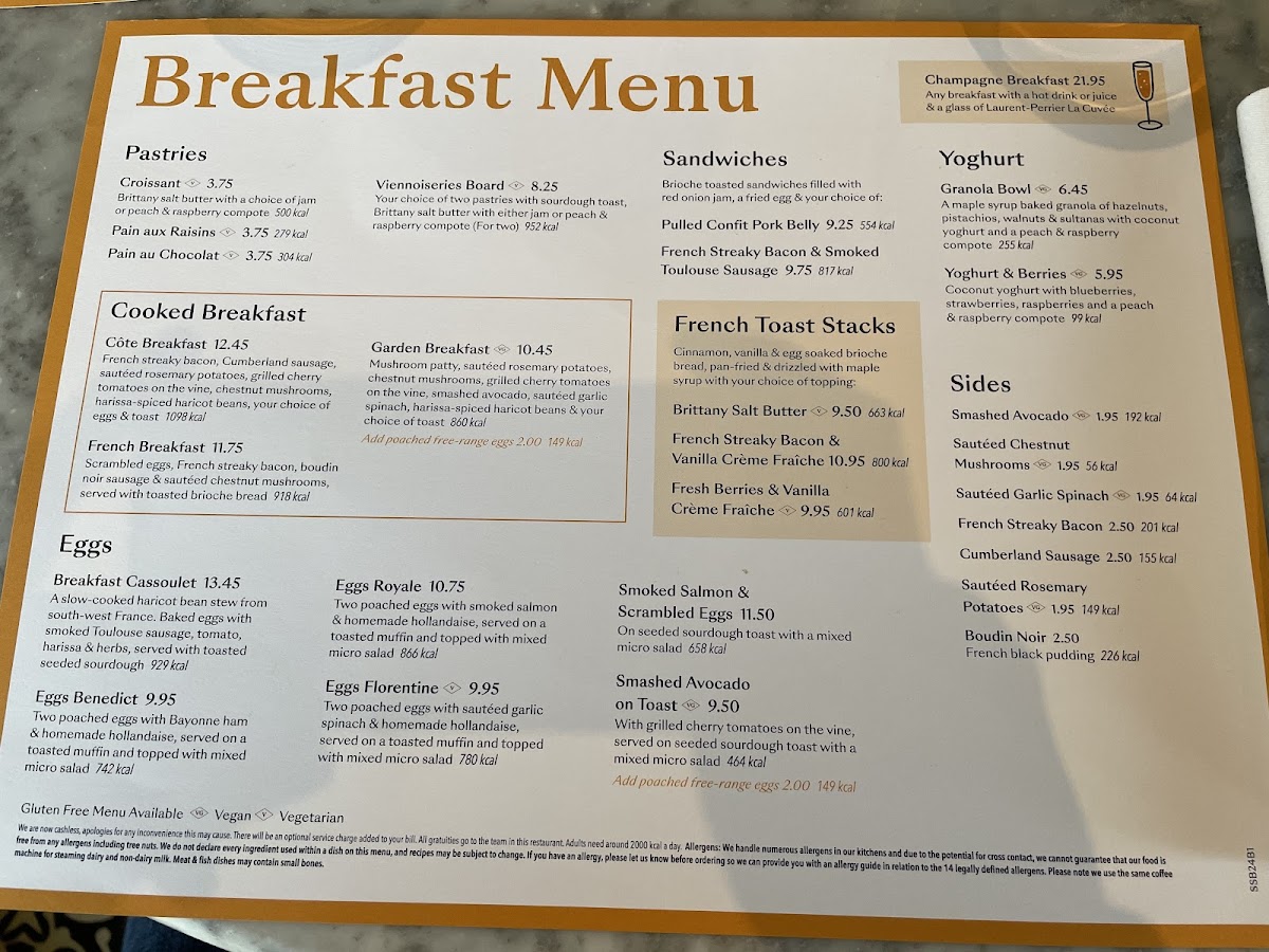 Menu Côte Welwyn Garden City-1
