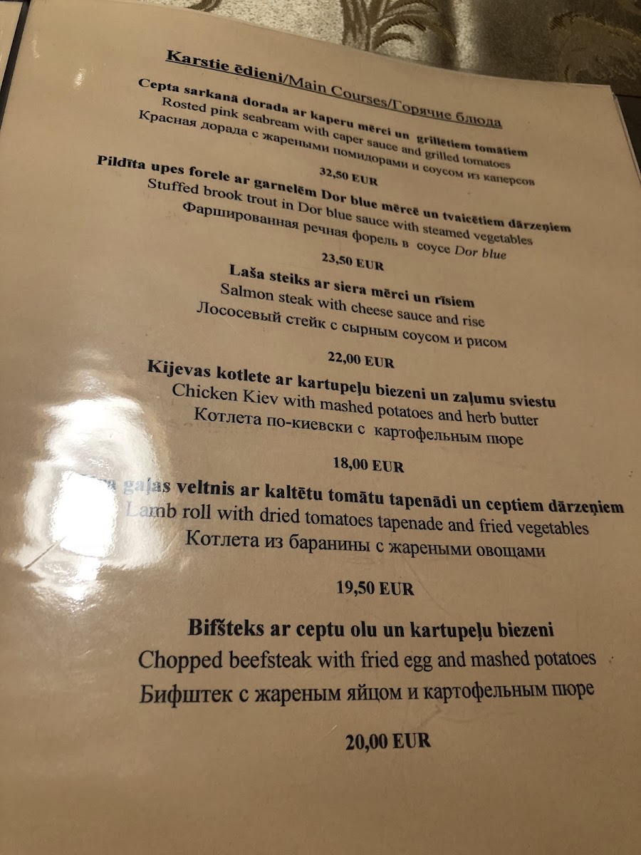 Menu Cotton Club Latvija-1