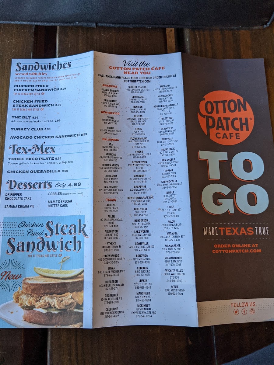 Menu Cotton Patch Cafe-8