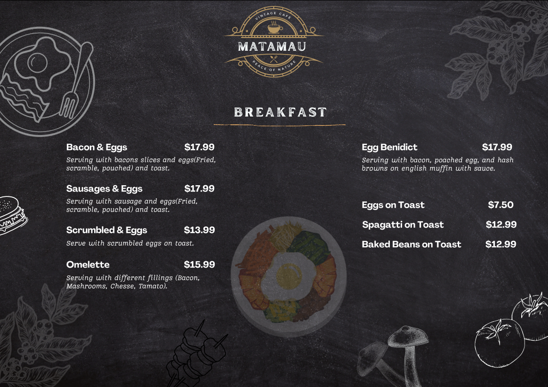 Menu Country Cafe (Matamau Diner)-3