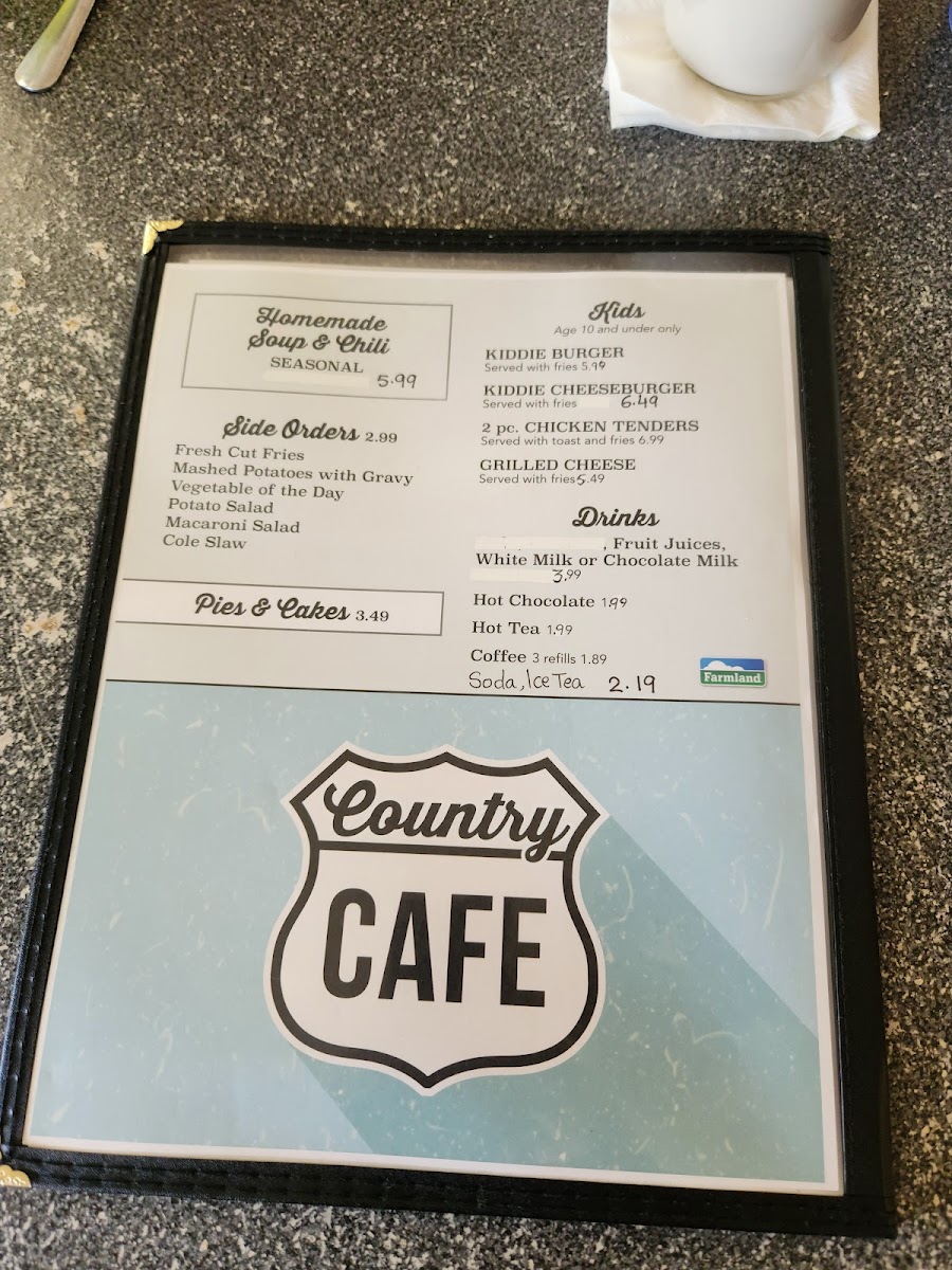 Menu Country Cafe-9