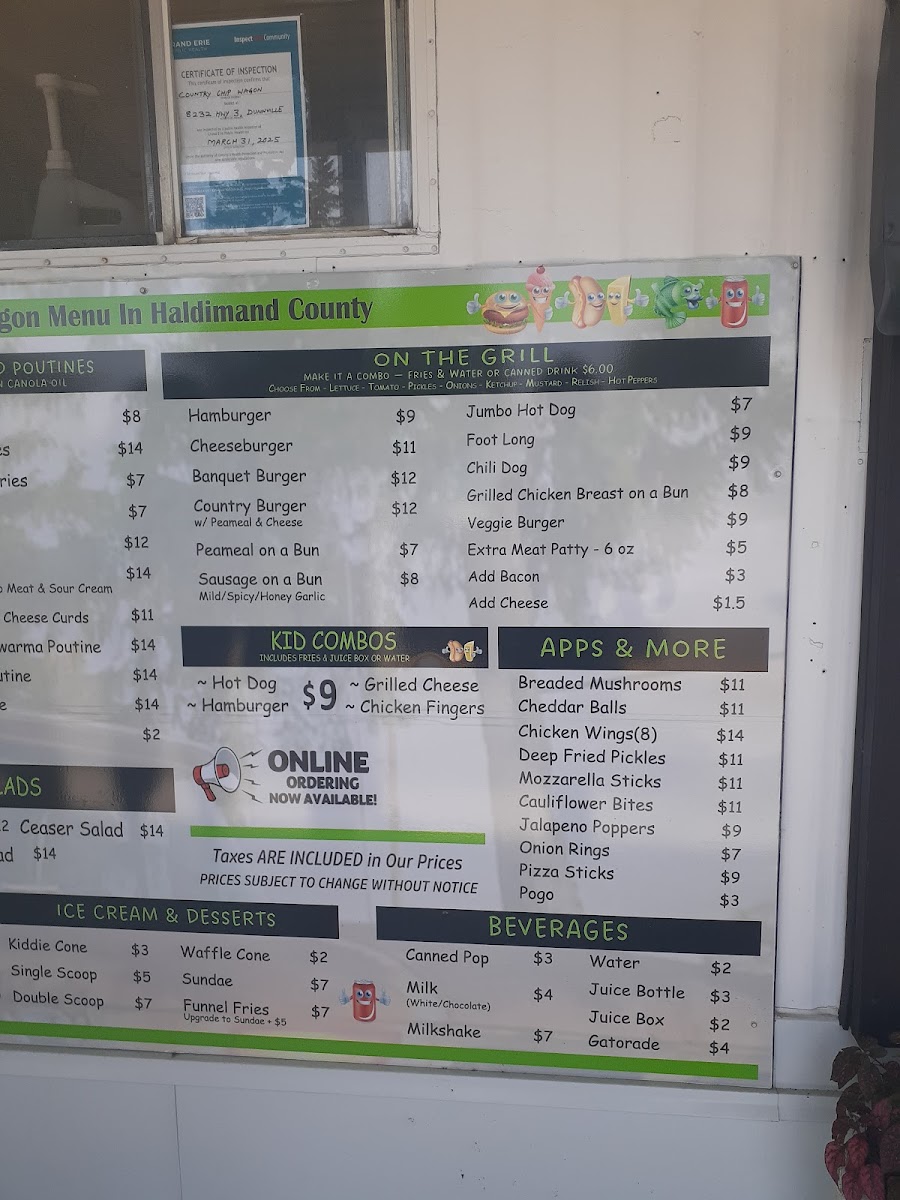 Menu Country Chip Wagon-2