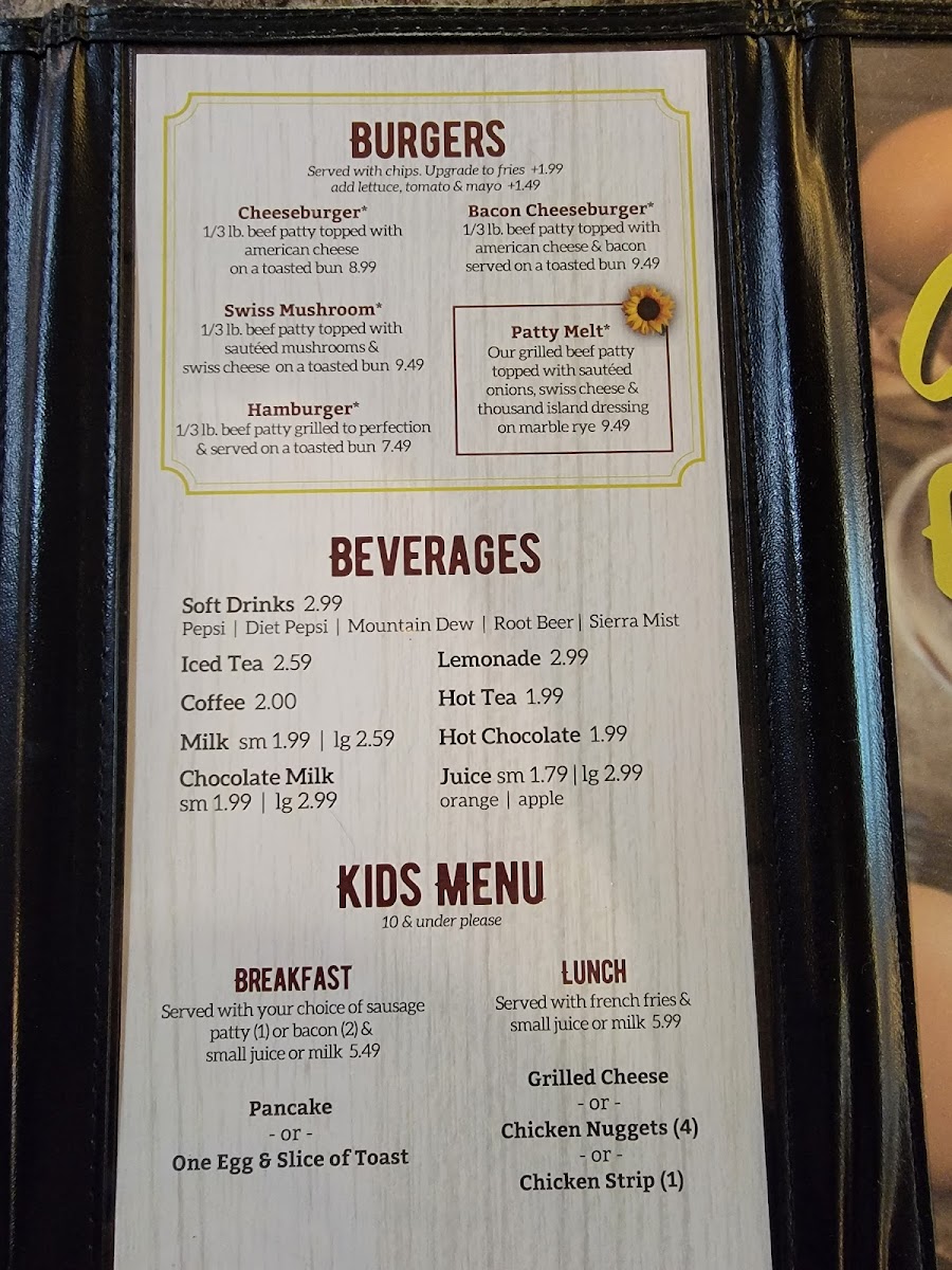 Menu Country Cookin' Cafe-1