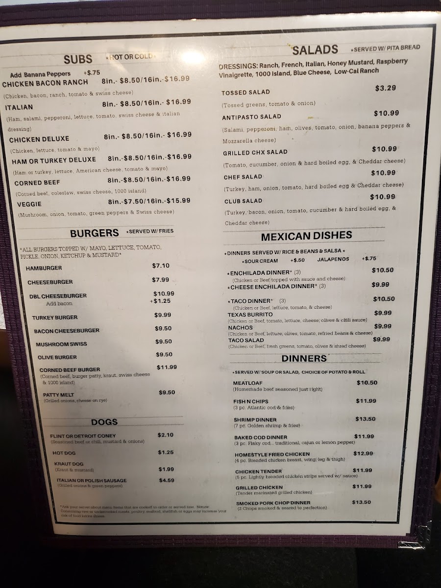 Menu Country Ranch Family Restaurant & Ice Cream Parlor-5