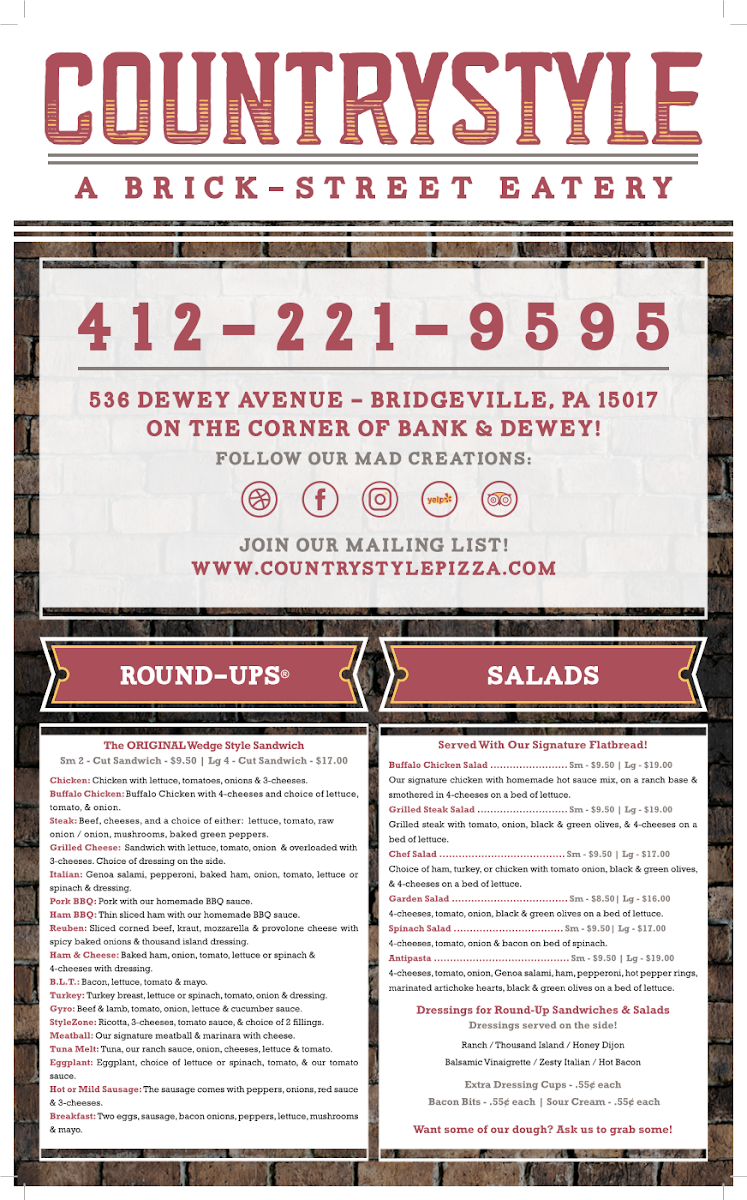 Menu Country Style Pizza-1
