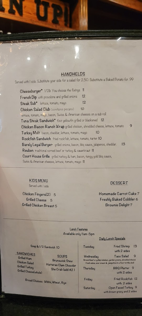 Menu Court House Cafe-10
