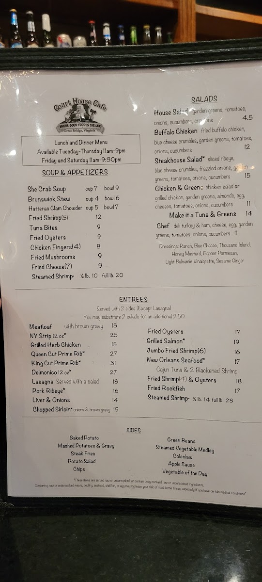 Menu Court House Cafe-8