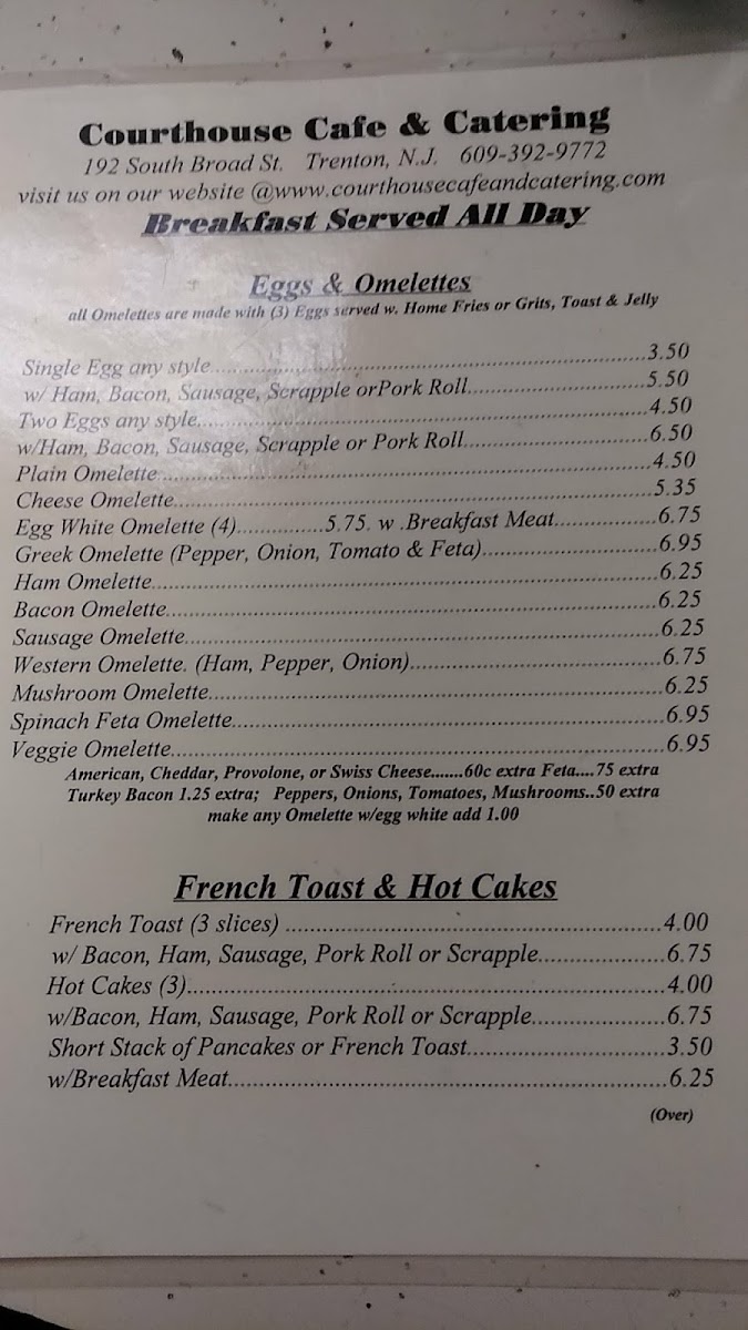 Menu Courthouse Cafe & Catering-2