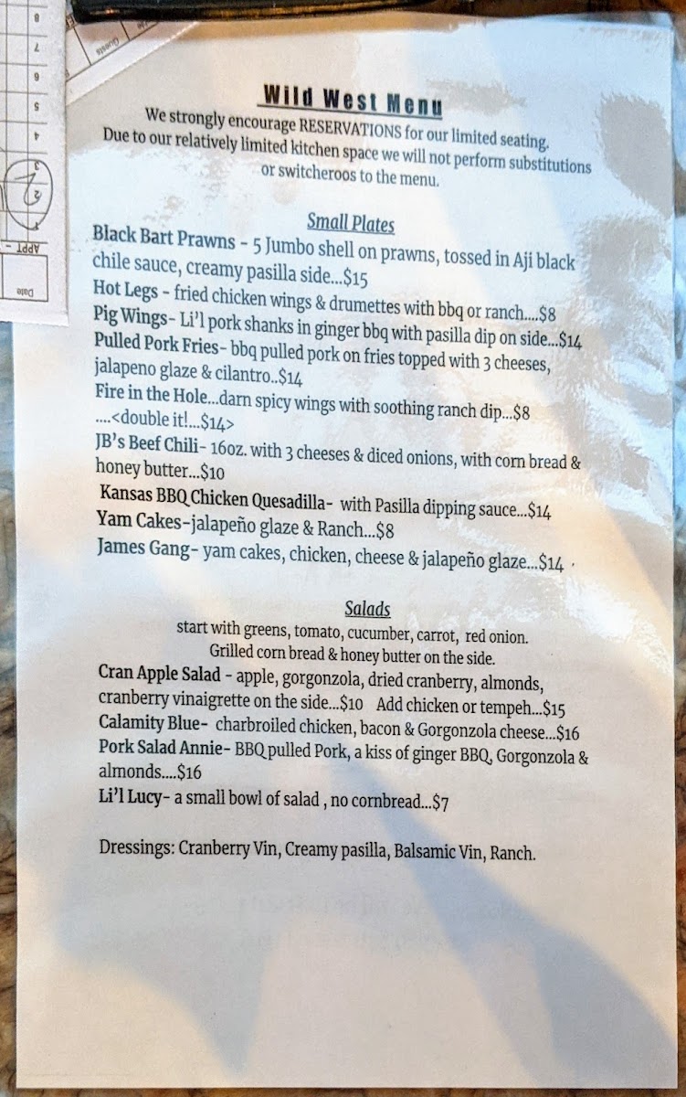 Menu Cowboy Bar & Grill-4