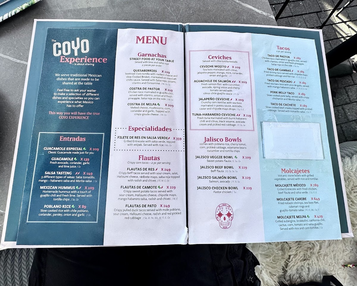 Menu Coyo - Meksikansk Restaurant & Taquilla Bar Sørenga-8