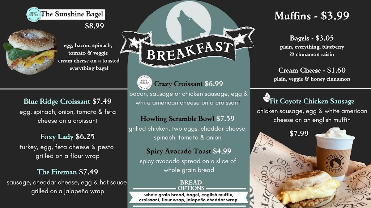 Menu Coyote Coffee Cafe - Powdersville-4