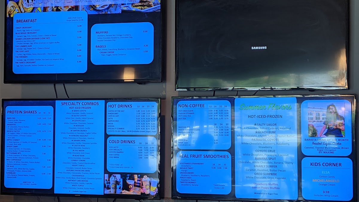 Menu Coyote Coffee Cafe - Powdersville-8