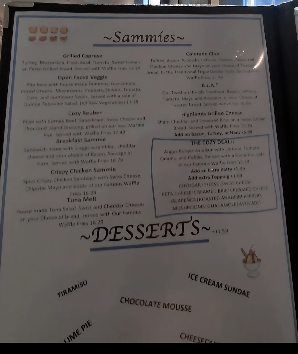 Menu Cozy Cottage-8