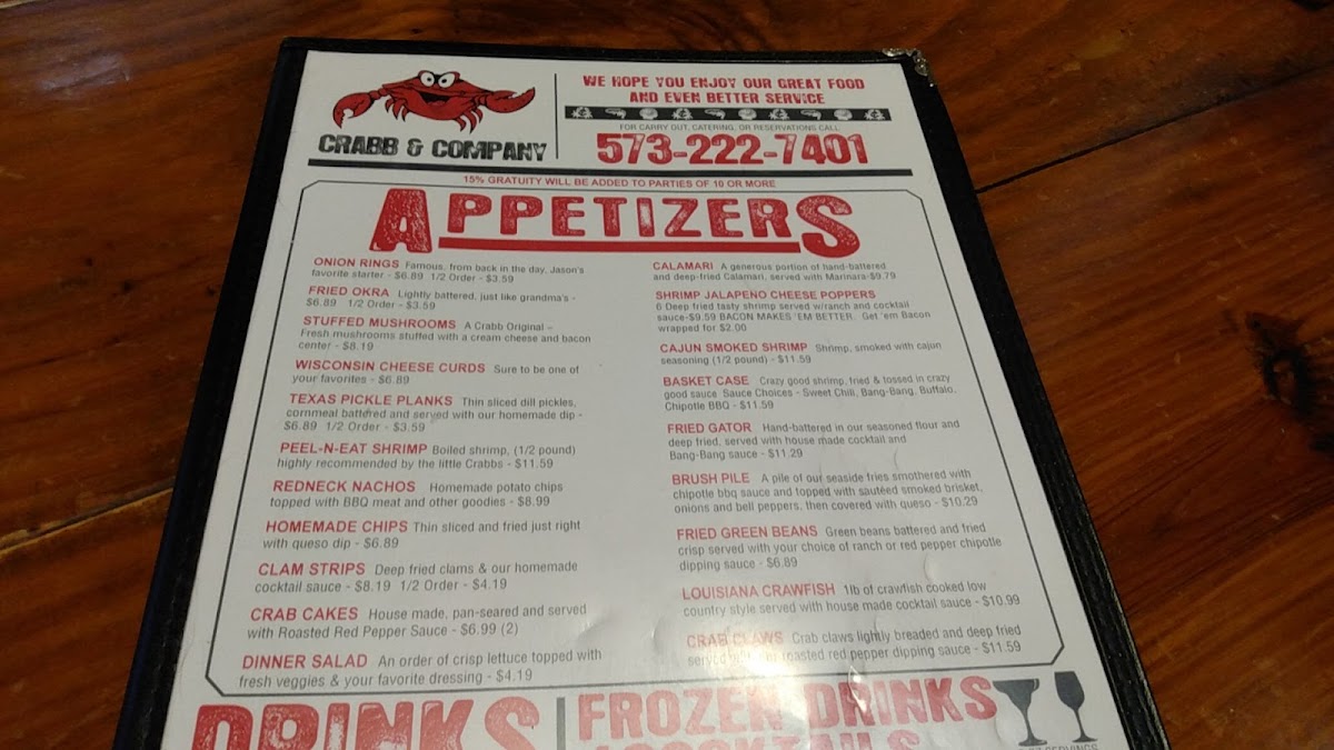 Menu Crabb & Company-10