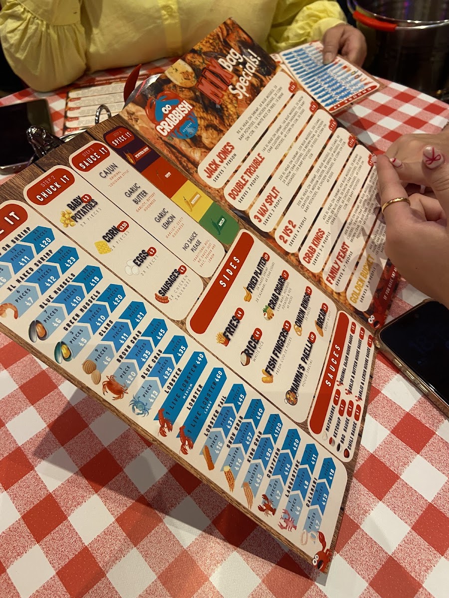 Menu Crabbish Manchester-3