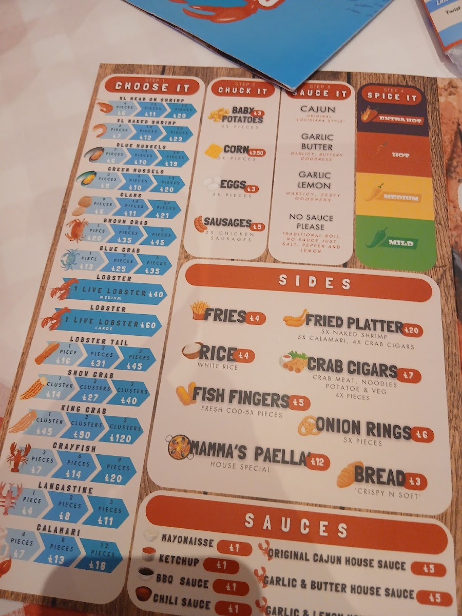 Menu Crabbish Manchester-4