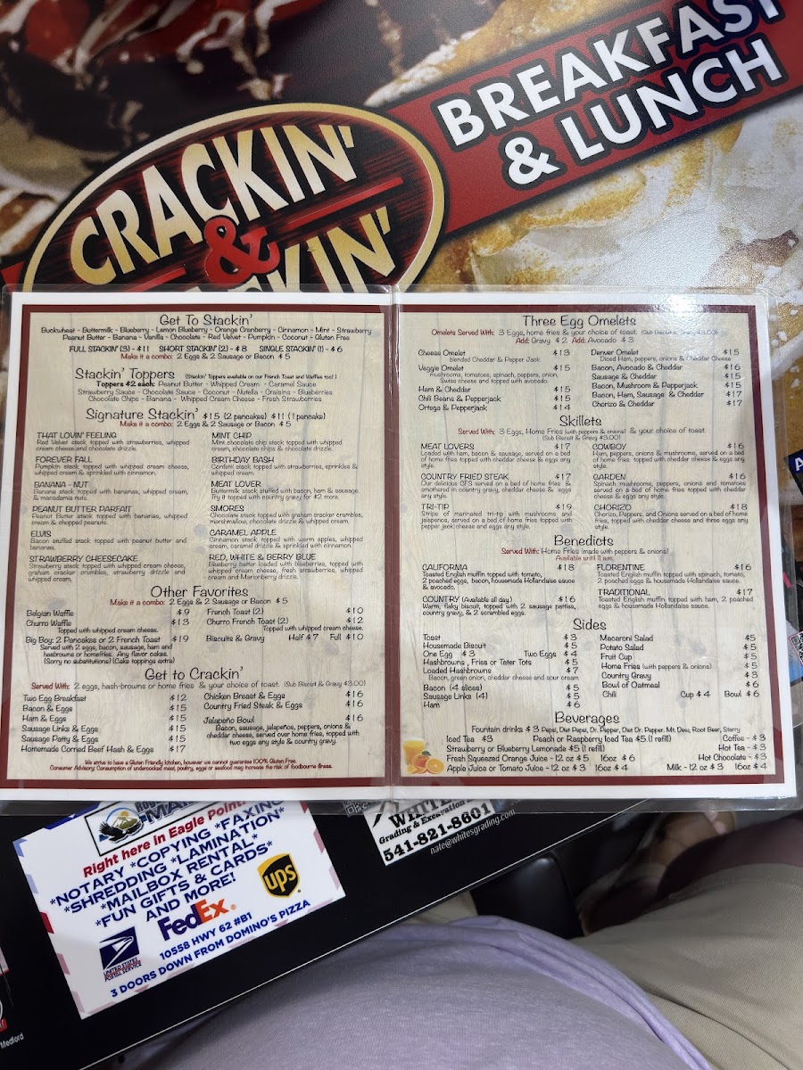 Menu Crackin' & Stackin'-2