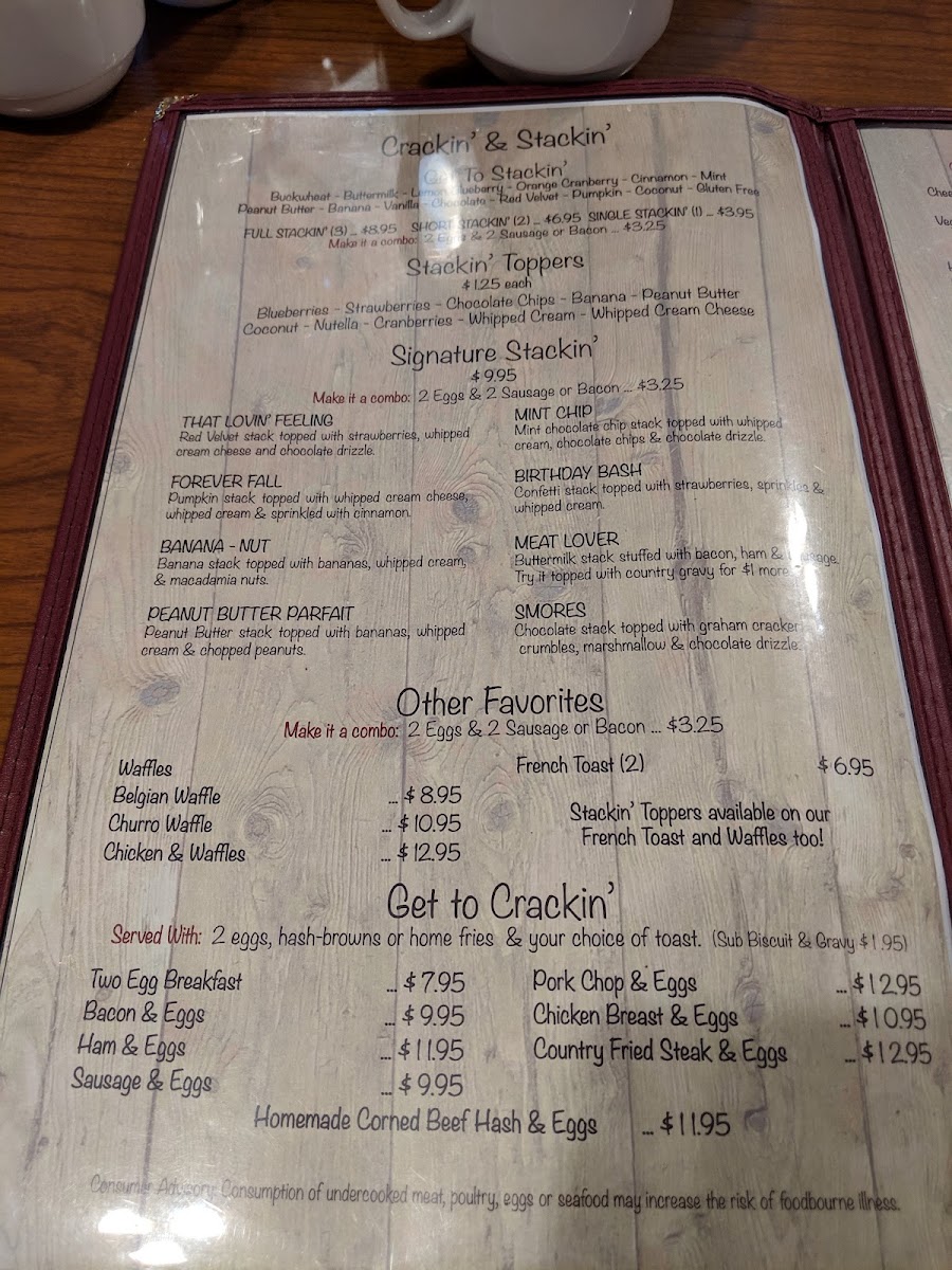 Menu Crackin' & Stackin'-7