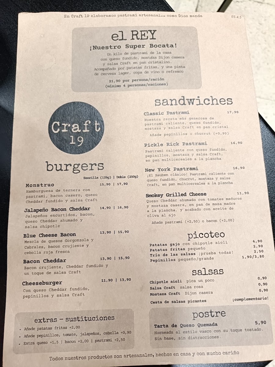 Menu Craft 19 - Mercado Vallehermoso-1