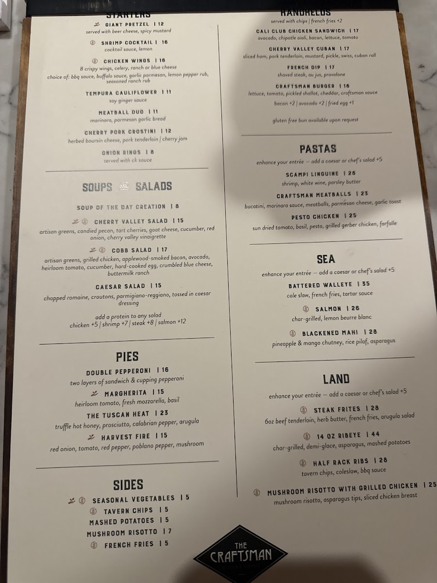 Menu Craftsman Kitchen & Terrace-6