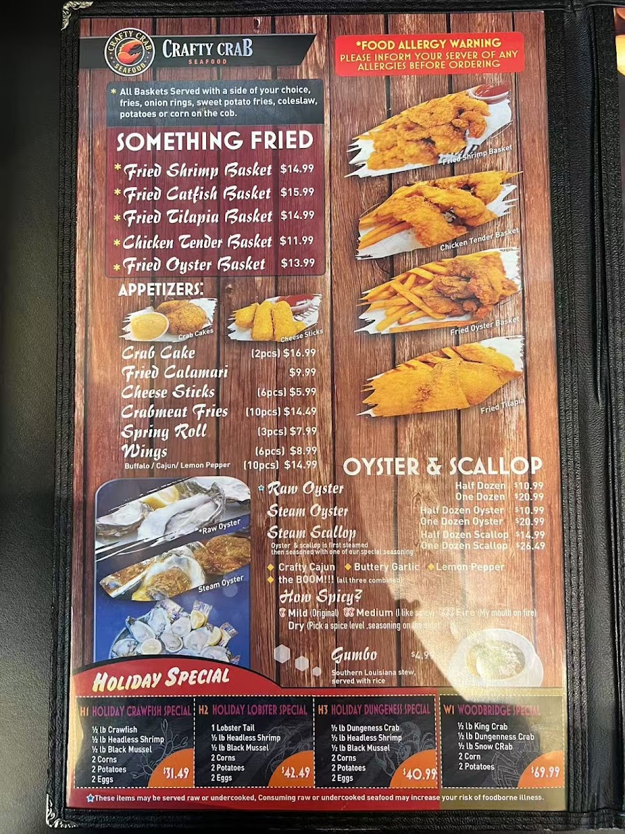 Menu Crafty Crab Woodbridge-1