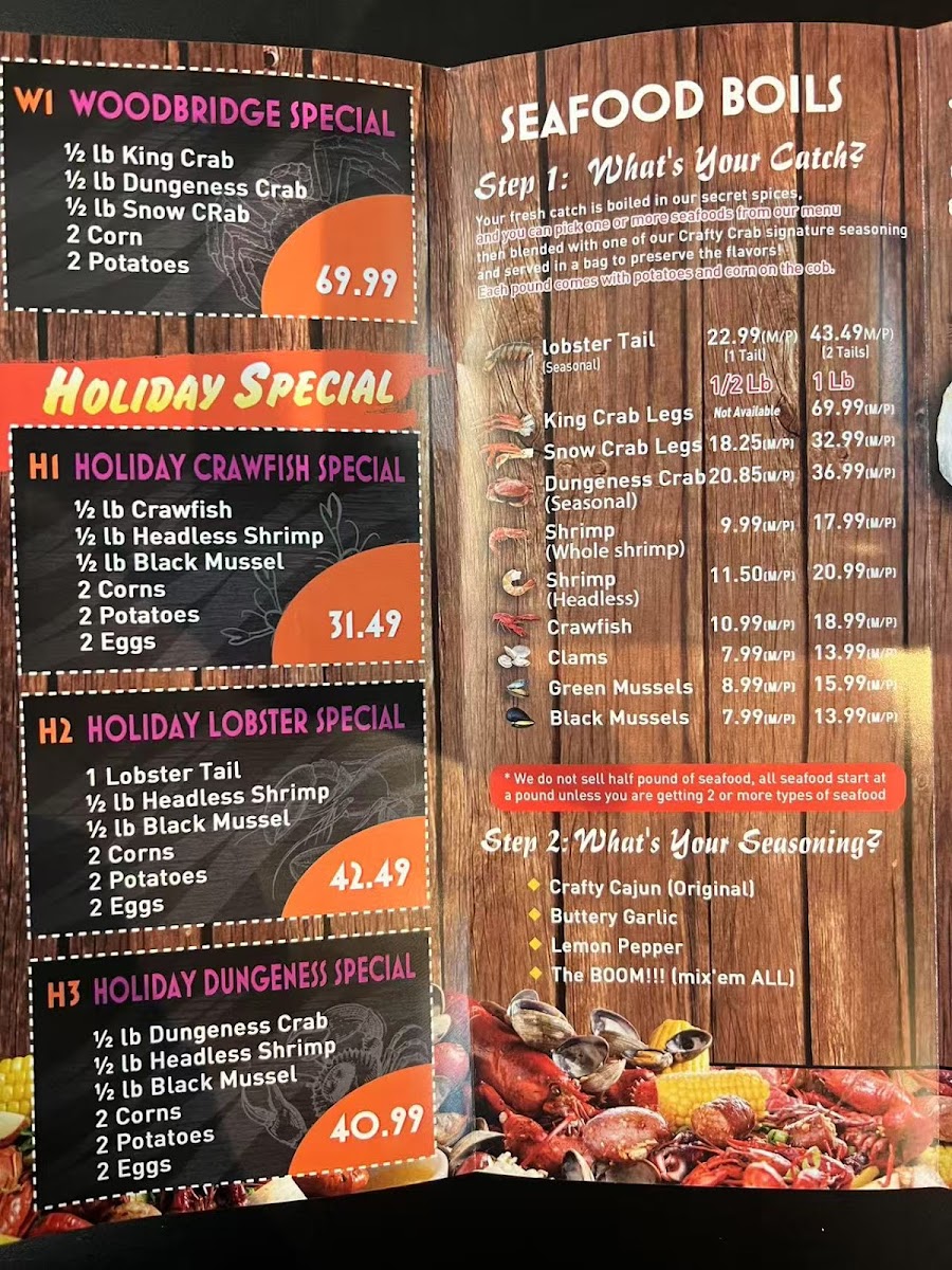 Menu Crafty Crab Woodbridge-4
