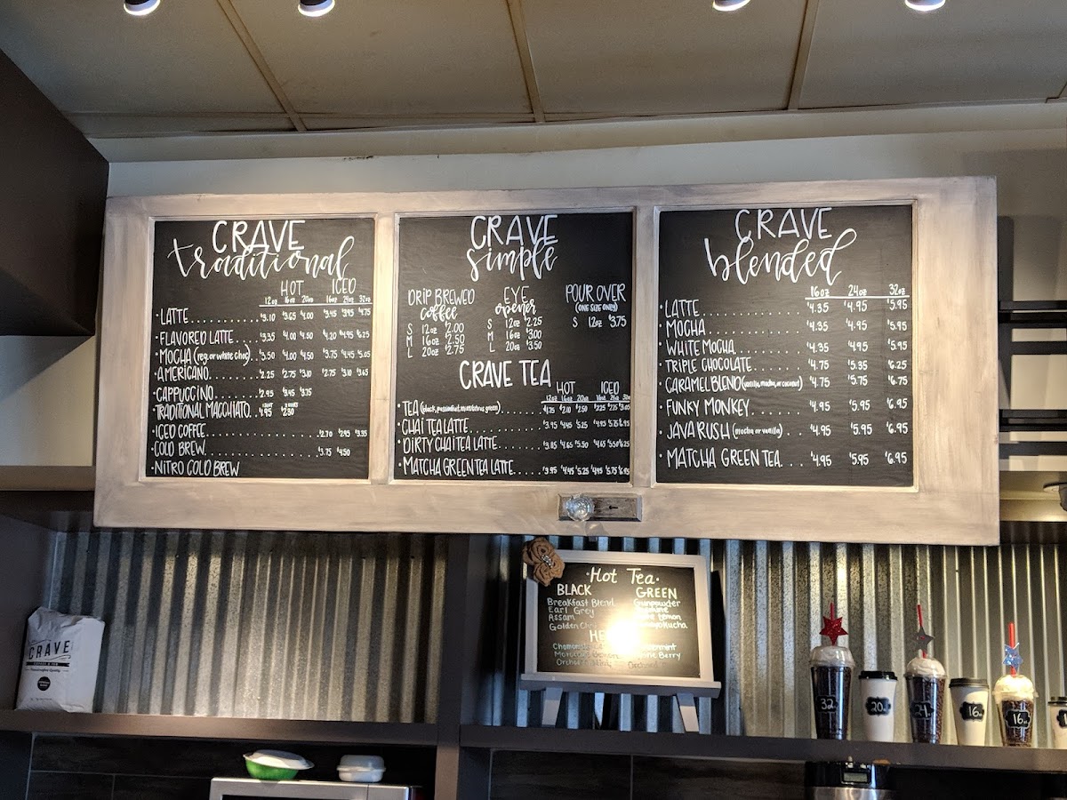 Menu Crave Coffee & Tea-5