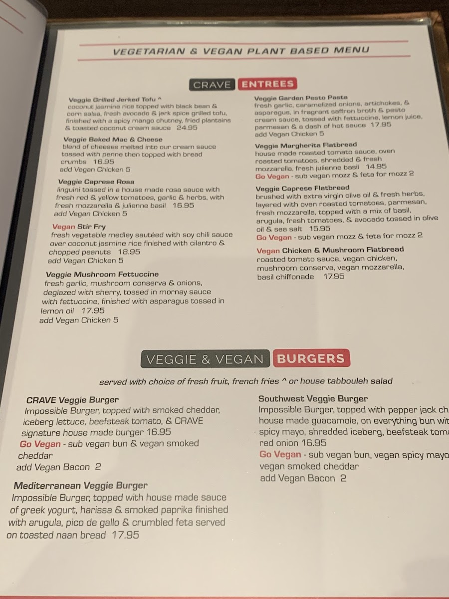 Menu Crave Food & Drink Roseville-1