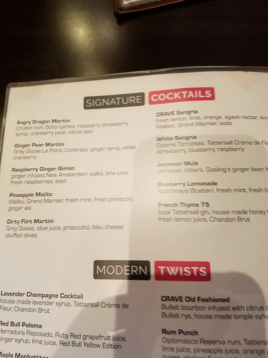 Menu Crave Food & Drink Roseville-10