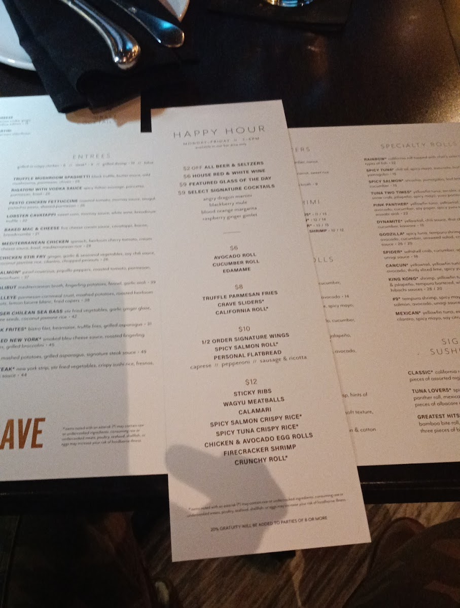 Menu Crave Food & Drink Roseville-3