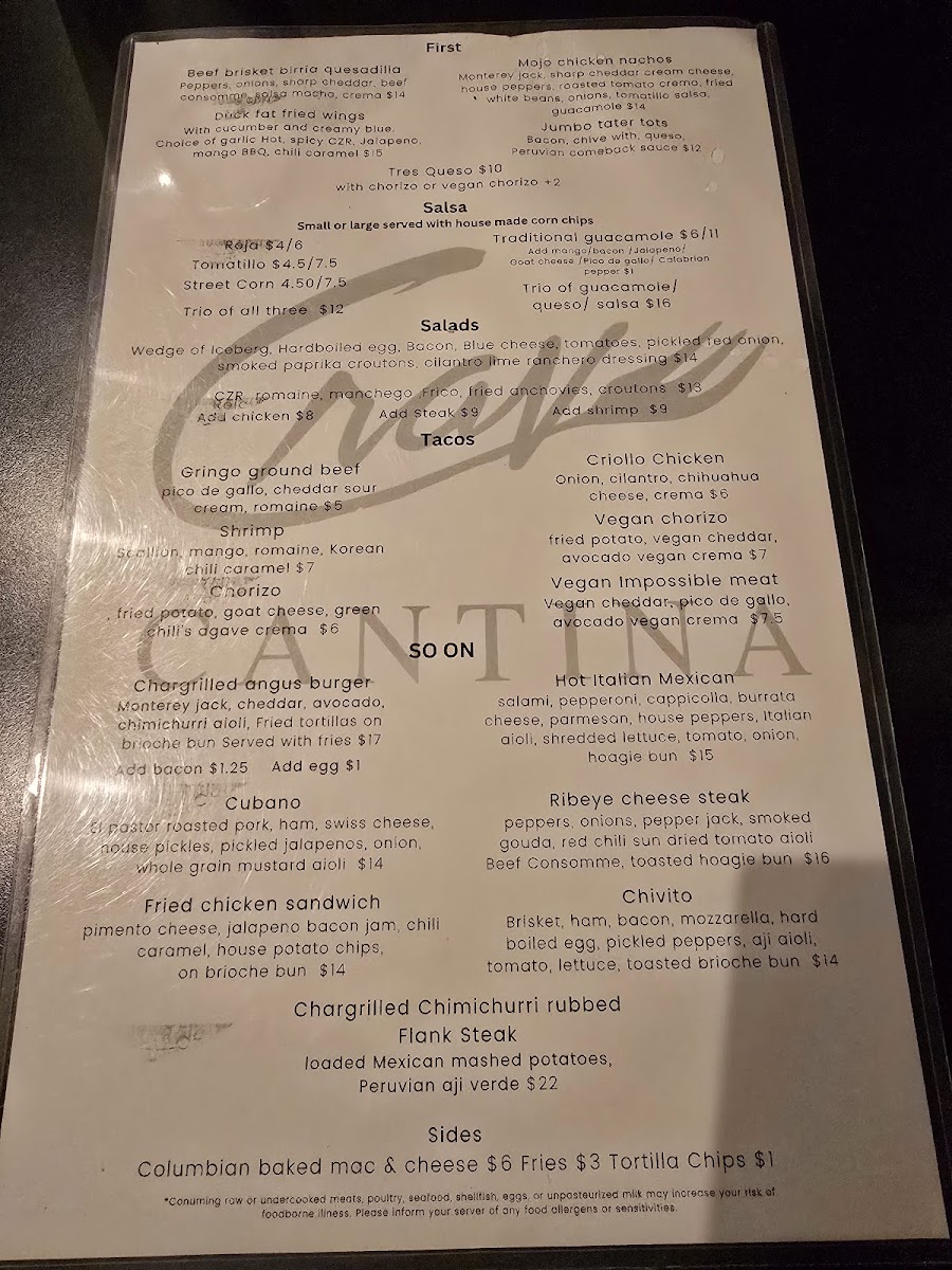 Menu Crave On Front Street-2