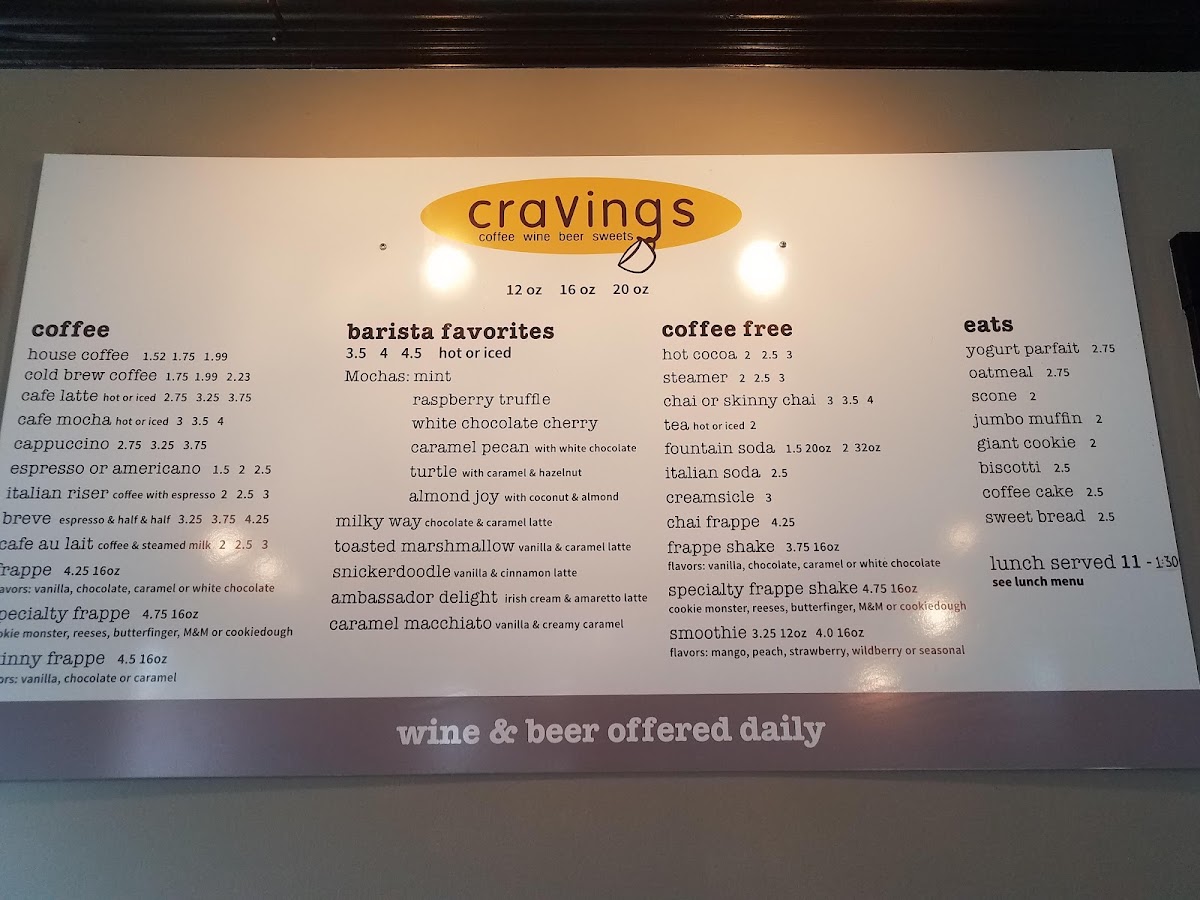 Menu Cravings Coffee Shop-2