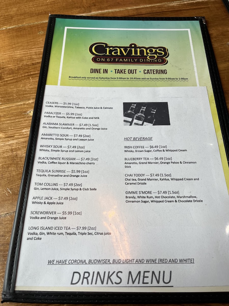 Menu Cravings On 67-6