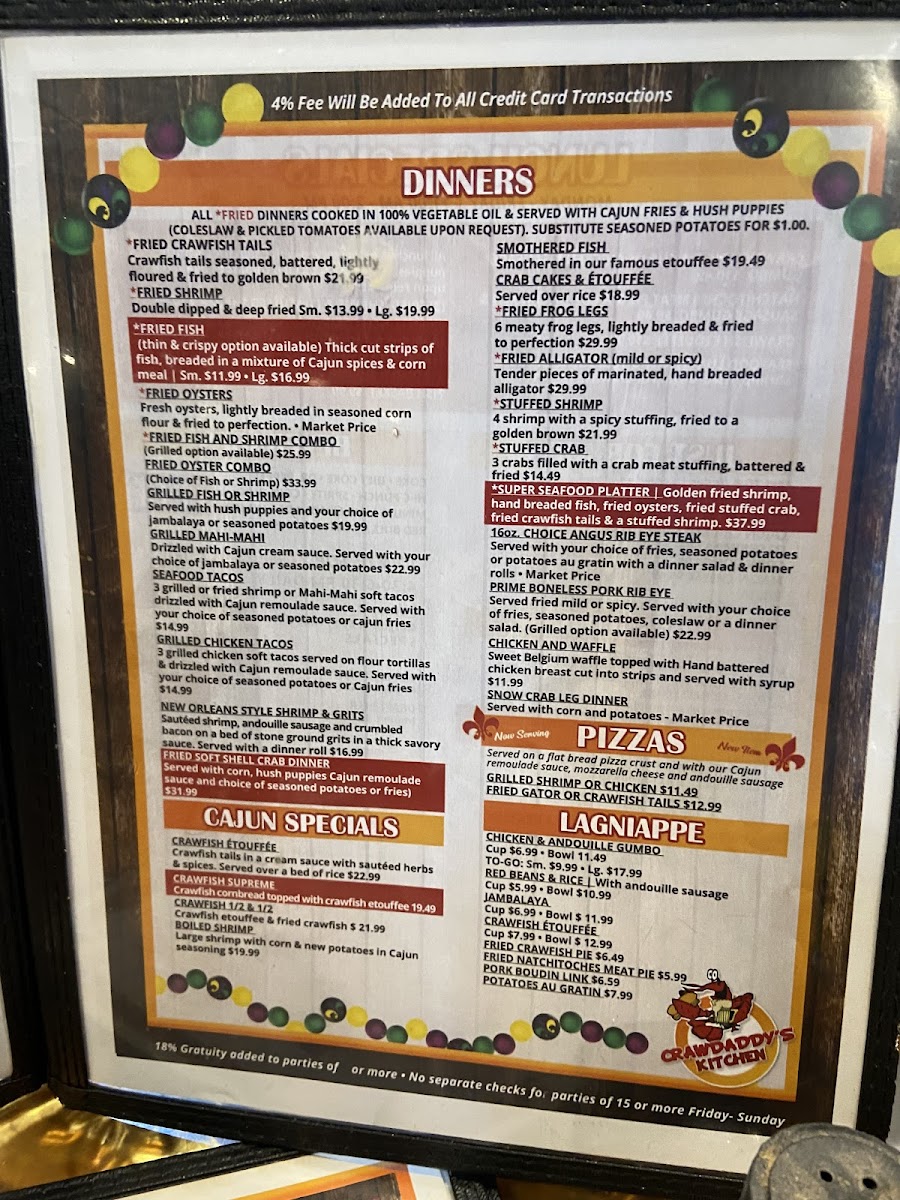 Menu Crawdaddy's Kitchen-2
