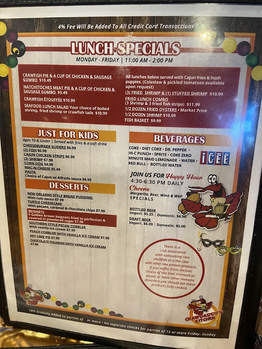 Menu Crawdaddy's Kitchen-3