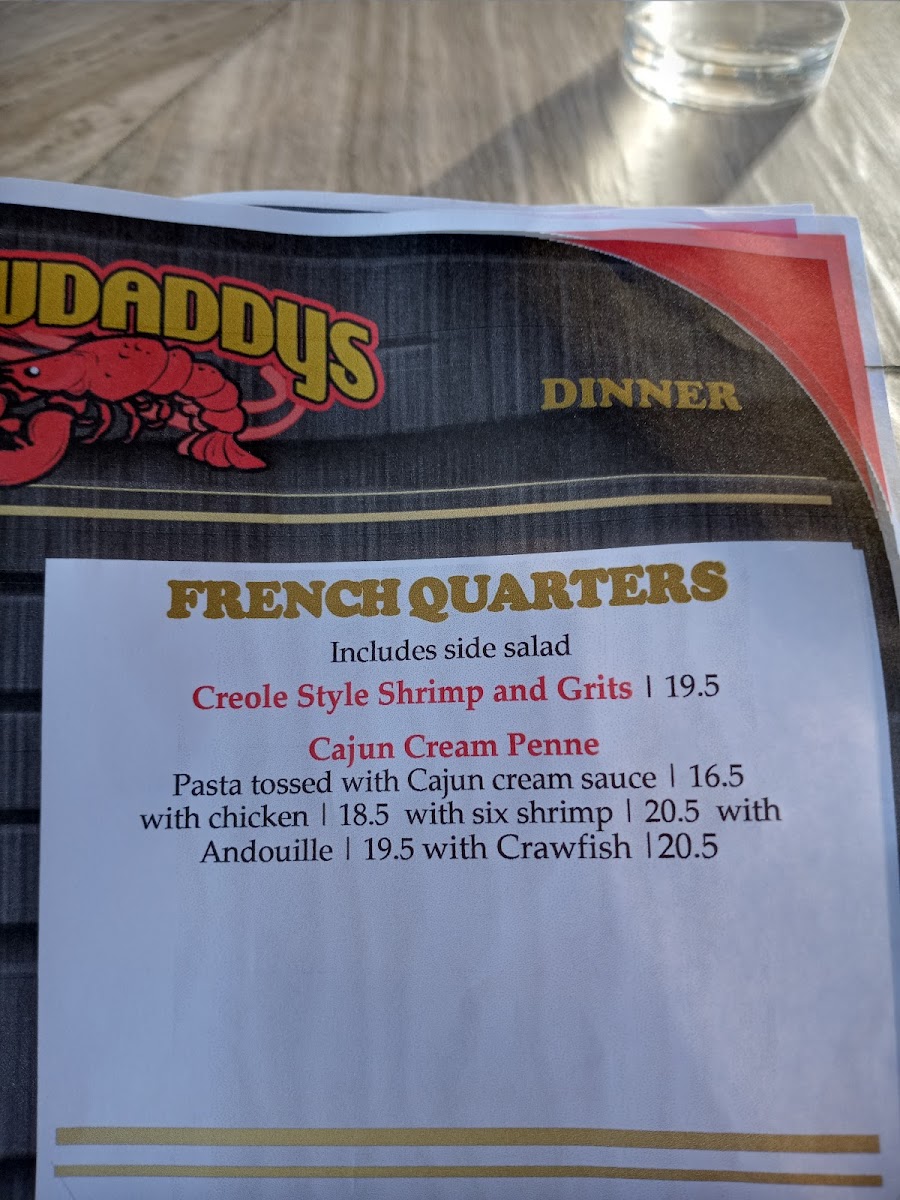 Menu Crawdaddys Restaurant & Bar-9
