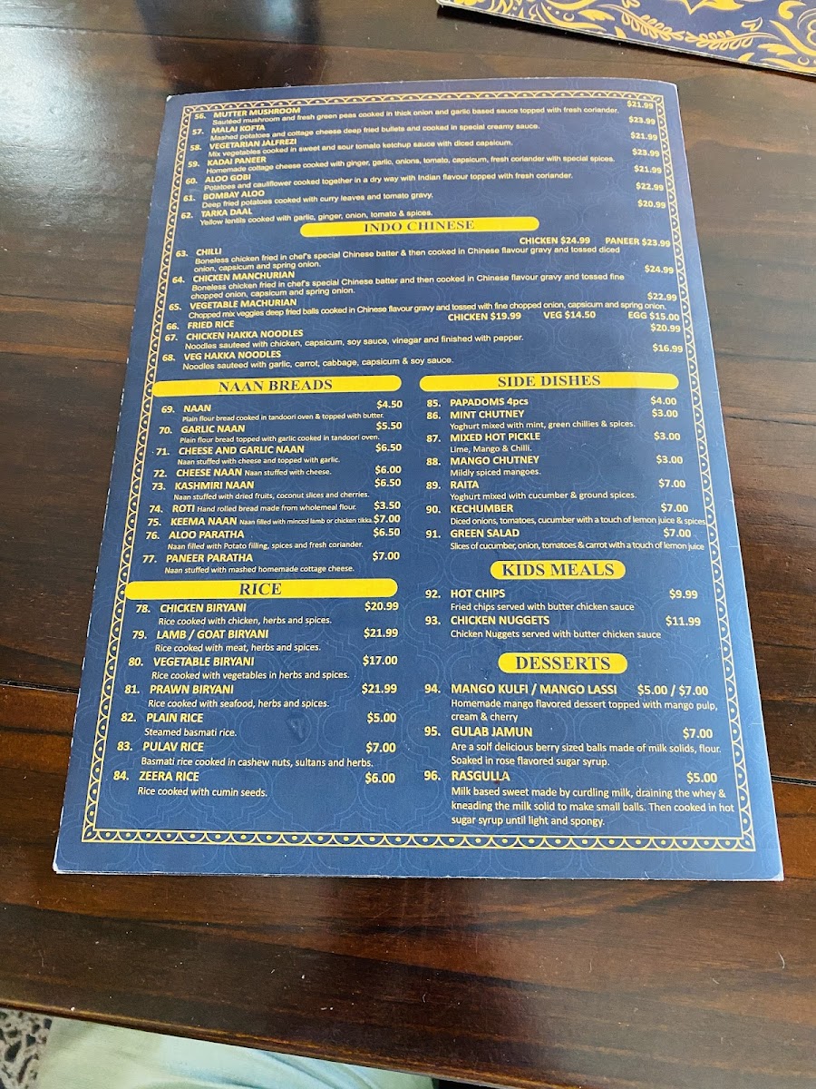 Menu Crazy Tandoor Waihi Beach-3