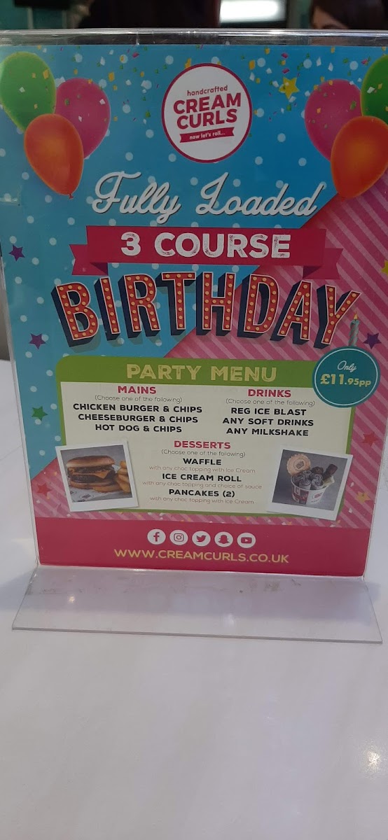 Menu Cream Curls South Shields-3