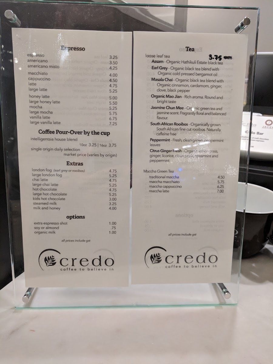 Menu Credo Coffee-1